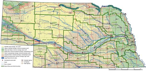 Nebraska Map And Nebraska Satellite Image