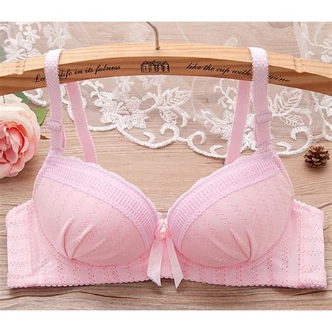 Women Sexy Lingerie Solid Color Push Up No Steel Ring Bra Thin Section