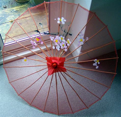 Chinese Japanese Ladies Silky Parasol Assorted Colours 74cm Ebay
