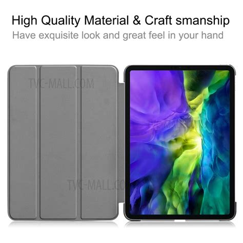 Printing Surface Tri Fold Stand Leather Smart Case For Ipad Pro 11 Inch
