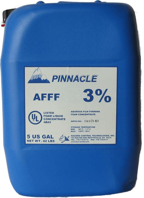 Pinnacle Afff 3 Class B Foam 275 Gallon Tote Control Hazards