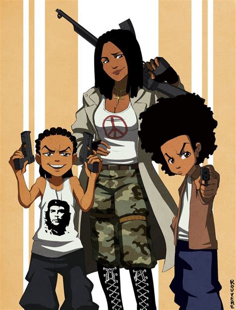 Pin By Jaidon Cole On The Boondocks Black Cartoon Characters Girls