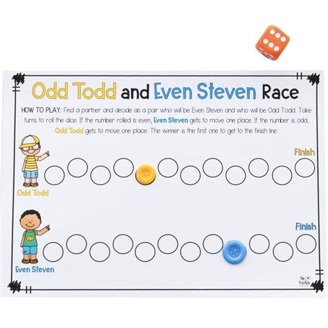 A Fun Game That Gets Students Working With Odd And Even Numbers How To