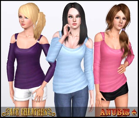 The Sims 3 Showtime Casual Trend Top By Anubis Ace Creators