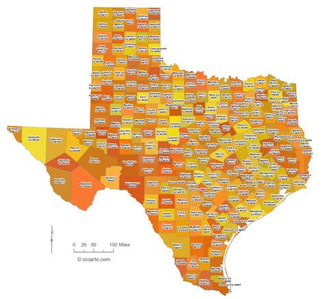Area Code Map Of Texas Map