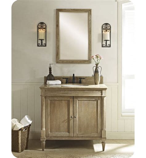 Natural cerused finish enhances its distinctive oak wood grain and. Fairmont Designs 142-V36 Rustic Chic 36" Modern Bathroom ...