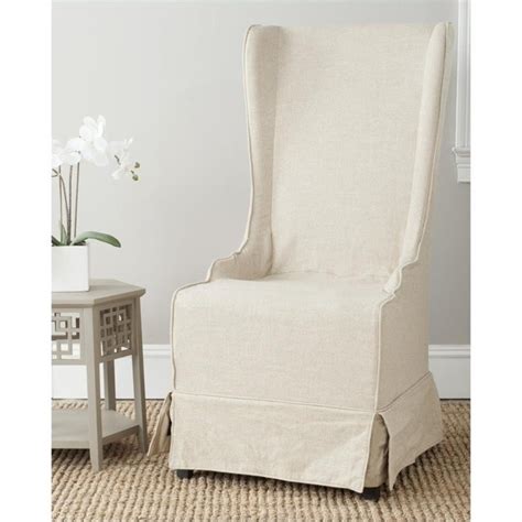 Suzanne designed it exclusively to dress up her southport dining chair for dinner or a party. Safavieh Elena Birch Slipcover Dining Chair in Cream ...