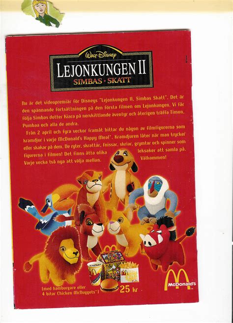Happy meal app od společnosti mcdonald's je plná her, které pomůžou dětem rozvíjet nové dovednosti. Lejonkungen 2 | McDonalds Happy Meal-figur Wiki | FANDOM ...