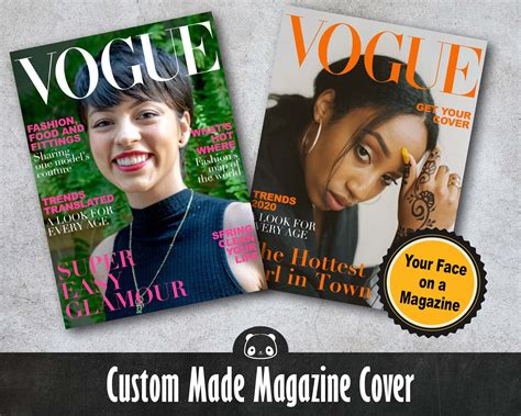 Custom Made Magazine Cover You On A Cover Of A Fashion Etsy