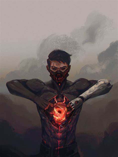 Demon Heart Fantasy Character Design Dark Fantasy Art Concept Art