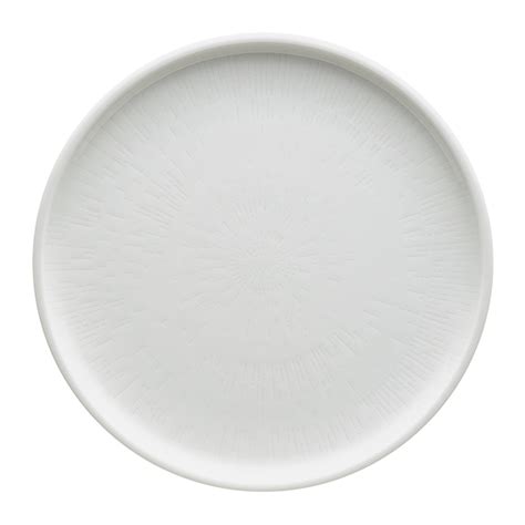 Shiro Plate Flat Round Coupe Structure 24cm Ambience