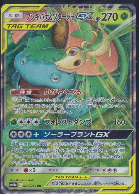 Sf・ファンタジー / ギャグ・コメディ / くらし・生活. フシギバナ&ツタージャGX（ポケモンカードゲーム/SM11a）(RR仕様 ...