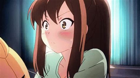 Anime Girl Anime Girl Blush Discover Share Gifs