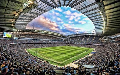 Using the latest technology, dreams come true as you and your loved ones sit and interact. Download wallpapers Etihad Stadium, full stadium, fans, Manchester City Stadium, match, soccer ...