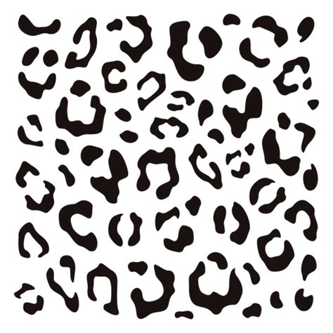 Leopard Print Square Stencil Transparent Png And Svg Vector File