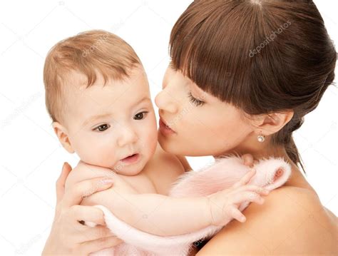 Happy Mother Kissing Baby Stock Photo By ©sydaproductions 52701805