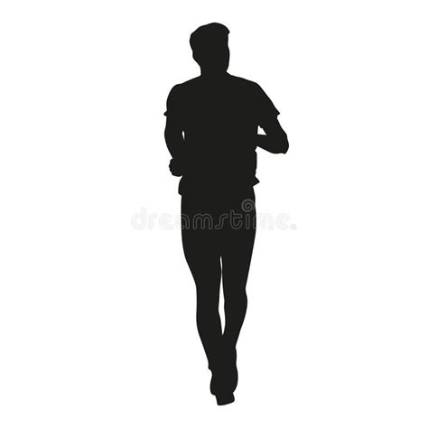 Running Man Silhouette Stock Vector Illustration Of Male 51873929