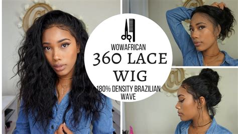 Most popular weave hairstyles for black hair. 360 Lace Frontal Wig 180% Density Natural Wave Brazilian ...
