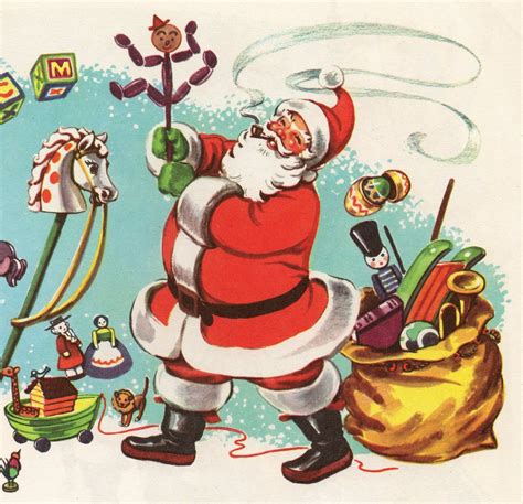 Download now free christmas card clip art in ai, svg or eps. Leaping Frog Designs: Free Vintage Clip Art Christmas Post Cards And Santa Claus