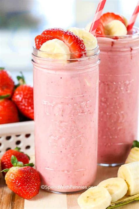 Strawberry Banana Smoothie Spend With Pennies Haareco