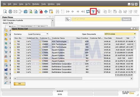 Use Filter Table For Simplify Your Data Sap Business One Indonesia