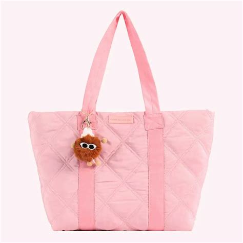 Lattice Pattern Shoulder Bag Space Cotton Handbag Women Large Capacity Tote Bags Feather Padded