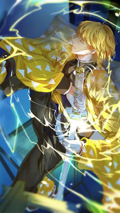 Customize your desktop, mobile phone and tablet with our wide variety of cool and interesting zenitsu wallpapers in just a few clicks! Agatsuma Zenitsu Demon Slayer Wallpaper - Usefulcraft.com