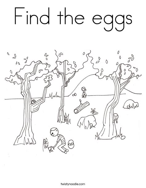 My coloring pages online is a hub of online coloring pages for kids of all ages including girls and boys, toddlers, kindergartners, preschoolers, homeschoolers as well as adults who enjoy online coloring games and love to draw. Find the eggs Coloring Page - Twisty Noodle
