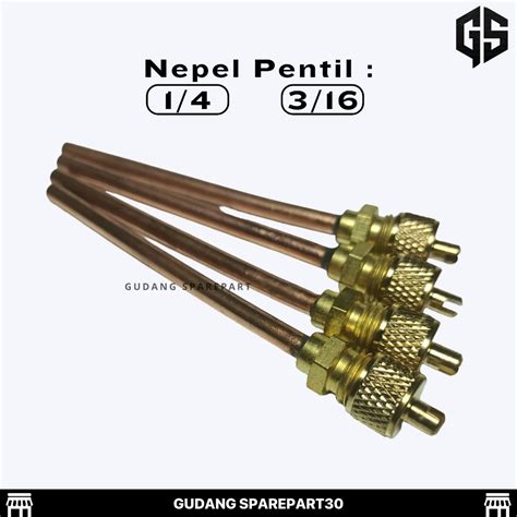 Jual Nepel Pentil Pengisian Freon Pentil Kulkas Dan Shopee