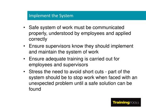 Ppt Safe Systems Of Work Powerpoint Presentation Free Download Id