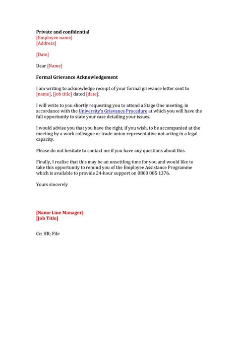 37 Editable Grievance Letters Tips And Free Samples Templatelab