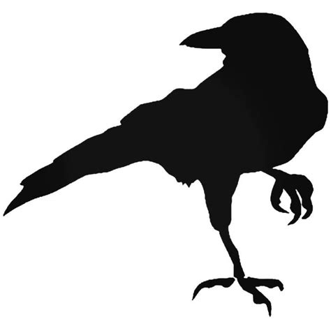 These shadowy illustrations are timelessly alluring and intelligently streamlined. Crow Raven Blackbird Bird Vinyl Decal Sticker | Bird ...