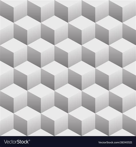 3d Cubes Seamless Repeating Pattern Royalty Free Vector