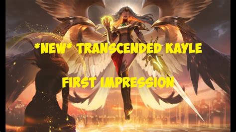 New Unmasked Transcended Kayle Skin First Impression Kayle 1v9