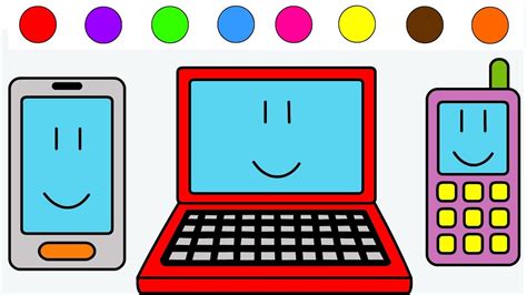Maybe you would like to learn more about one of these? Laptop and Mobile Phone Coloring Pages For Kids Children ...