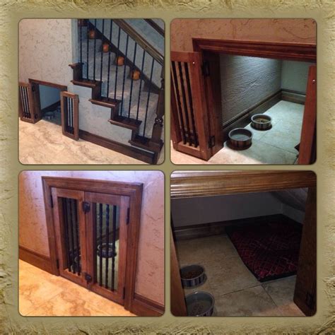 Under Stairs Dog Kennel Dog Crate My Husband And His Dad Built Under