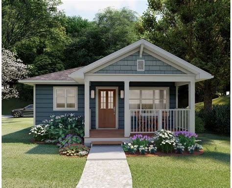 Craftsman Style House Plan 96235 With 1 Bed 1 Bath Small Cottage