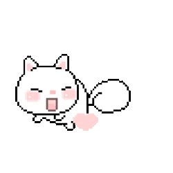 40 Super Cute Animated Cat Kawaii Pixel Art Gifs - Best Animations png image