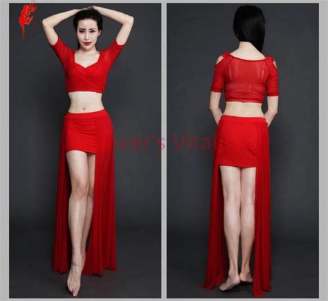 buy lady belly dance exercise suit women belly dance clothing sexy half sleeves