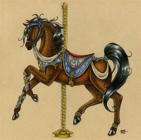 Carousel Horse Topaz By M Everham On Deviantart Carousel Horses