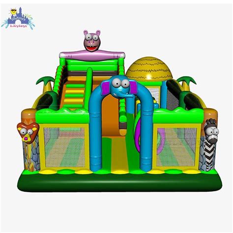 Commercial Castle Jumping Bouncy House Inflatable Water Slide Combo For