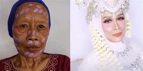 Viral Makeup Artis Bikin Wajah Nenek Jadi Muda Lagi Ditarik Pakai Lakban Okezone Lifestyle