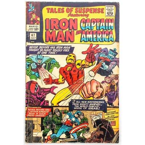 Lot Of 5 Vintage 1965 Tales Of Suspense Featuring Iron Man And Captain