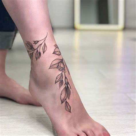 50 Amazing And Gorgeous Ankle Floral Tattoo Designs You Must Know