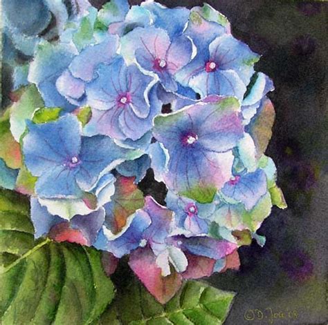 Blue Hydrangea Painting At PaintingValley Com Explore Collection Of
