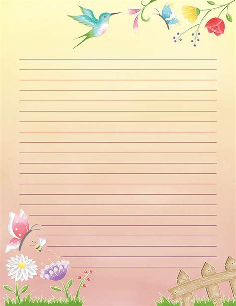 Free Printable Garden Stationery In  And Pdf Formats The Stationery