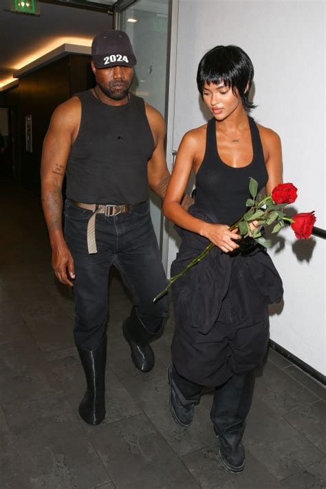 kanye west romances new love interest juliana nalu with roses and dinner metro news