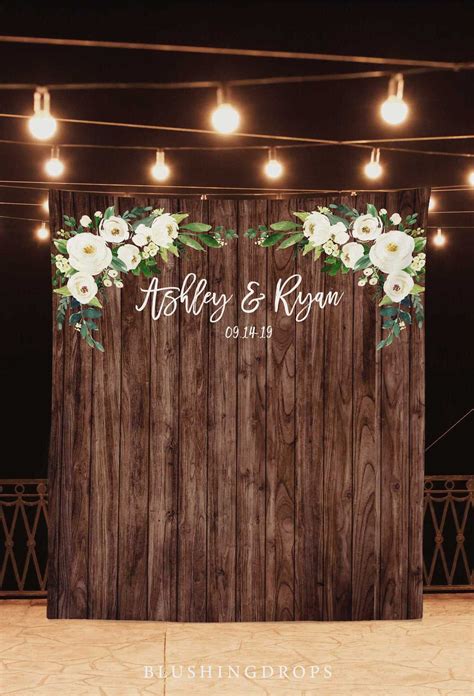 Wedding Photo Backdrop Rustic Wedding Decorations On A Budget Rustic