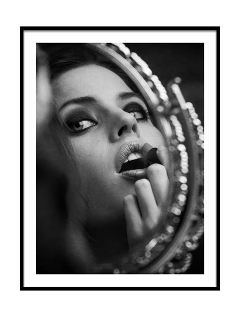 Art Print Mirror 18x24 Black And White Fashion Beauty Mirror