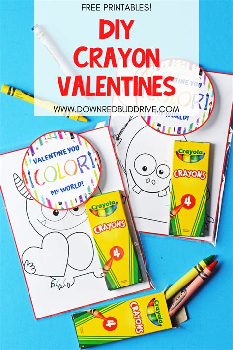 Crayon Valentines Easy Valentines With Free Printables